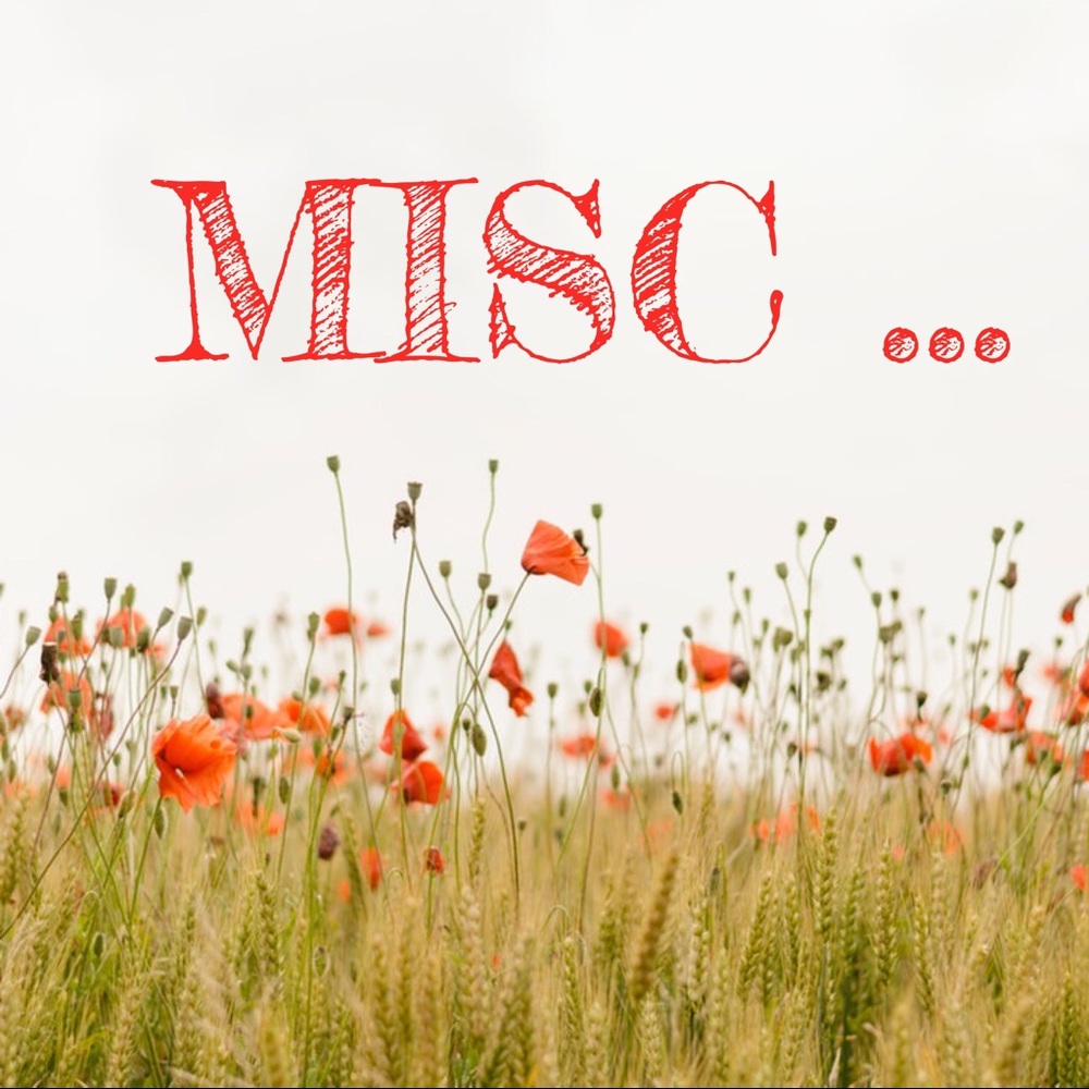 Miscellaneous Items ...